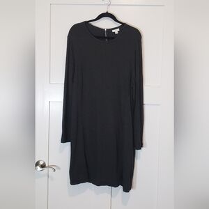 J.Jill Midi Shift Dress Rayon & Spandex Machine Wash Charcoal Gray Size XL